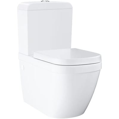 Grohe Euro Ceramic - WC combiset met reservoir en softclose zitting, rimless, alpine wit 39462000