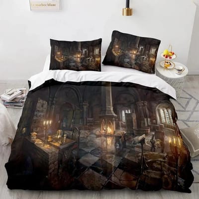 3D Geprint The Witchers Beddengoed Set Jongens Meisjes Eenpersoons Queensize Dekbedovertrek Kussensloop Bed Kinderen Volwassenen Hometextiel AU Double 180x210cm