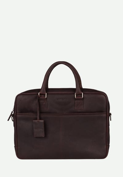 Burkely Fundamentals Antique Avery Laptopbag Uni 15.6" - Laptoptas - Volwassenen - Bruin