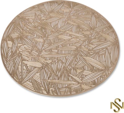 San Naila- Palm Leaves -Placemats- Goud- Tafelaccesoires- 4-delig
