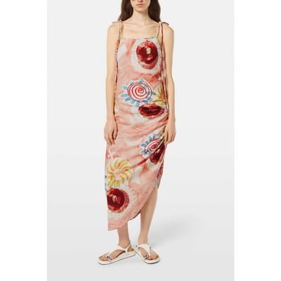 Scotch & Soda Linen Viscose Printed Mini Dress Abstract Sun Pink Taglia: 34 | Abiti Mini Outlet | Donna | Rosa