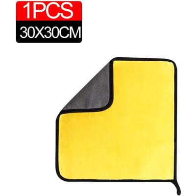 Lot de 1 à 12 serviettes de nettoyage en microfibre pour voiture, chiffons de séchage épais pour vitres de voiture, fournitures de lavage automatique