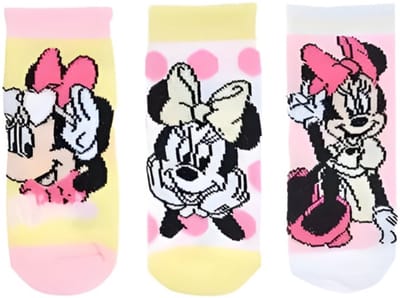 Disney Minnie Mouse Sokken - 6-12 maanden - Babysokken - Sokjes - 3 paar - Voor baby’s - Minnie Mouse thema