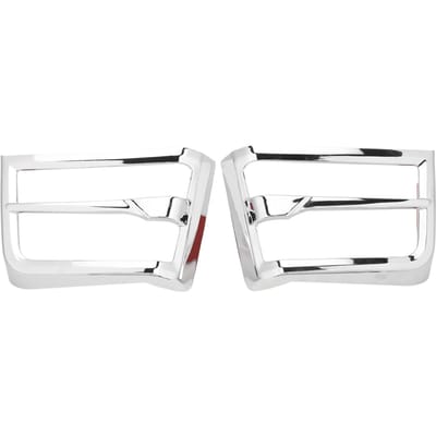 2 stuks Motorfiets Voorluidspreker Grille Accent Cover Trim Vervanging voor Gold Wing GL1800 2018-2022 white