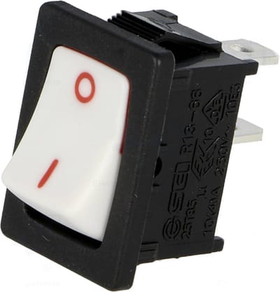 Schakelaar - ON/OFF - 250V - 10A - Wit