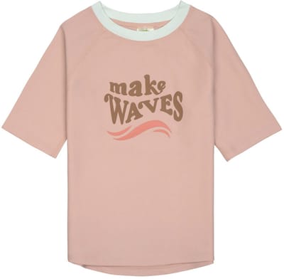 Lässig - UV - T-shirt - Make - Waves - Peach - Roze - Maat 62/68