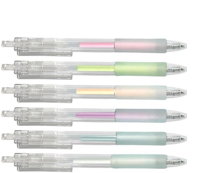 Plakstift Set - Lijm Pennen - Papier Knutselen - Fijne Punt Controle - 6 Stuks - Transparant