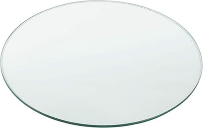 Ronde Glasplaat 80 cm ESG Veiligheidsglas voor Tafelblad of Open Haard