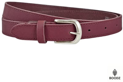 Boodz Leren Riem 2.5 cm Bordeaux | Maat 85