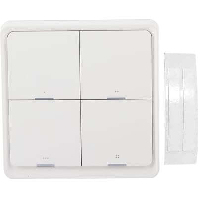Draadloze scèneschakelaar Intelligent 4?Way Panel Wandschakelaar Mobiele Telefoon APP Bediening voor ZigBee white