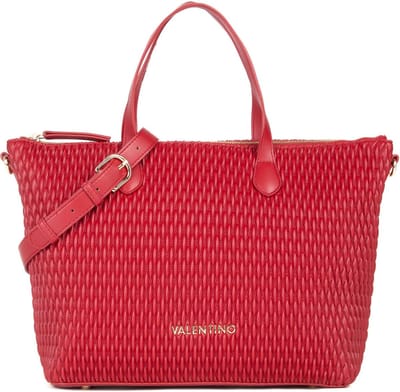VALENTINO Handtas Schoudertas Frequency Re Shopping Bag Rosso Scuro Rood