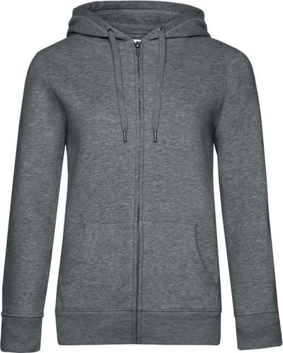 B&C Vrouwen/dames Koningin Hoodie (Midden-Grijze Heide)