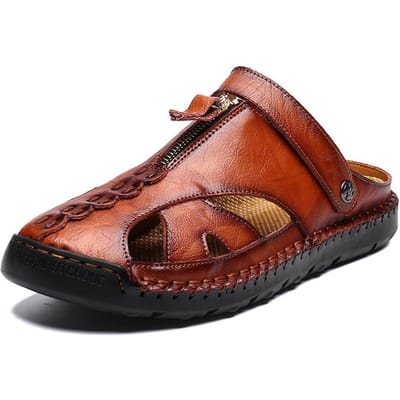 Sandalen Heren 7026 Zomer Nieuwe Stijl Gepersonaliseerde Heren Strand Schoenen Heren Jeugd Casual Sandalen Heren Trendy Veelzijdige Sandalen 48 brown
