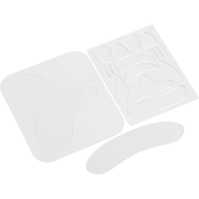 18 stuks Gezichtsrimpelverminderende Patch Gladmakende Siliconen Voorhoofdsrimpelpatch voor Onder Ogen white