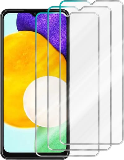 Cadorabo 3x Screenprotector geschikt voor Samsung A04s / A13 5G / M13 5G - Beschermende Pantser Film in - Getemperd (Tempered) Display beschermend glas in 9H hardheid met 3D Touch