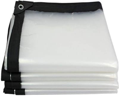 Waterdichte Dekzeilen - Beschermhoezen Tarp - Buitenbescherming - Versterkte Randen - 2 x 5 m - Transparant