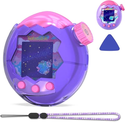 Beschermset Handheld - Hoesje met koord - Dagelijks gebruik - Betrouwbare bescherming - 13x10x3.6cm - Transparant lichtpaars