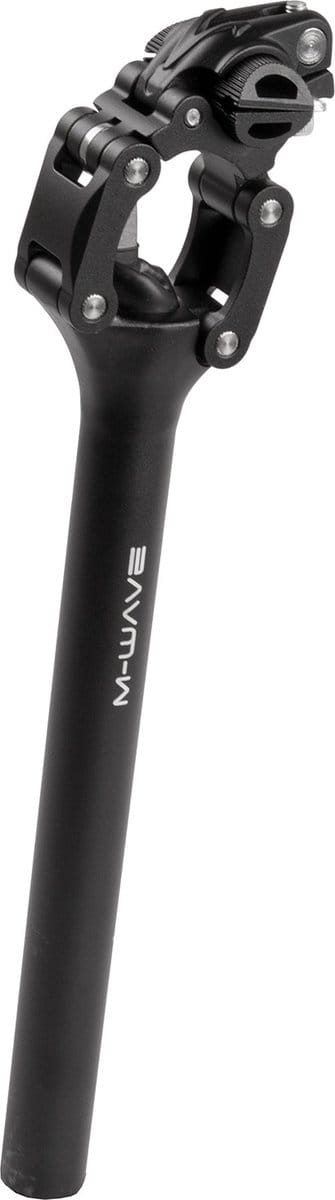 zadelpen Fourspring Vario parallelogram 350 mm zwart