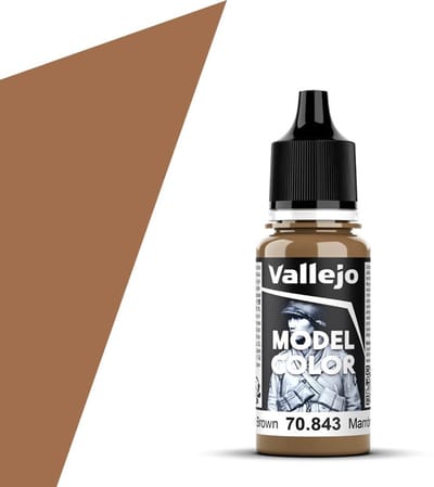 Vallejo Hobbyverf Acrylverf - 70843 Model Color Cork Brown - Acryl Verf flesje - 17 ml