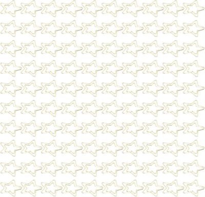 Set van 100 Gouden Paperclips voor School en Kantoor, Documenten Organiseren, Zakelijk Gebruik en Creatieve Projecten
