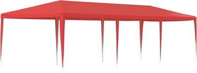 Partytent - Feest tent paviljoen - Buitenfeesten organiseren - Waterdicht UV-bestendig - 900 x 300 x 255 cm - Rood