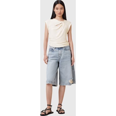 AllSaints Robin Top Gardenia Cream Taglia: XS | Magliette intime Outlet | Donna | Bianco
