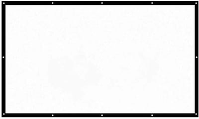 Projectorscherm - Bioscoopscherm - Films Presenteren - Kreukvrij Polyester - 16:9 Schaal - Wit Zwart Frame
