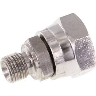 G 1/2'' x G 1/4'' F/M RVS Neusstuk 300 Bar - Hydrauliek - FL2S-FM-ST-012G-014G-I