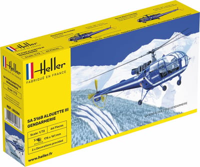 Heller - 1/72 Sa 316 Alouette Iii Gendarmeriehel80286 - modelbouwsets, hobbybouwspeelgoed voor kinderen, modelverf en accessoires
