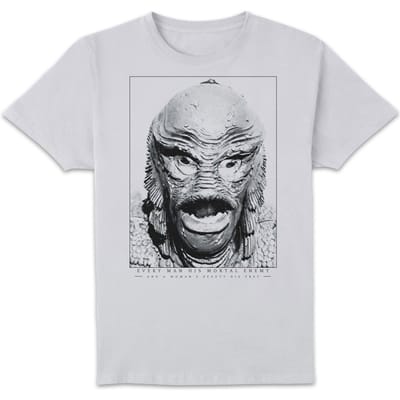 Universal Monsters Creature From The Black Lagoon Portrait T-shirt - Wit - S