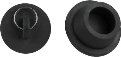 FSW-Products - Siliconen Gootsteenstop - Zwart - 1 Stuk - Afvoerplug - Waterstopper - Afvoerstop