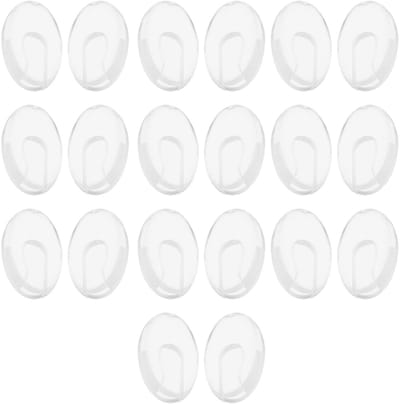 Dailygoods- Neuskussentjes Siliconen - 10 Paar - Zelfklevend - Bril Pads - Neuspads voor Bril - Compatibel met Randloze Bril - Comfortabele Pasvorm