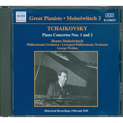 Benno Moiseiwitsch, Liverpool Philharmonic Orchestra, George Weldon - Tchaikovsky: Piano Concertos Nos. 1 & 2 (CD) (Remastered)