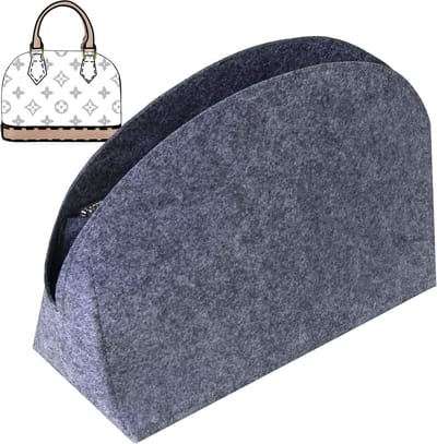 Famanu – Vilt Purse Organizer Purse Insert Past Alma BB PM Tote Organizer Insert voor Dames Portemonnee Liner Portemonnee - 2 Maten & 8 Kleuren - Grijs - Alma BB - Compact