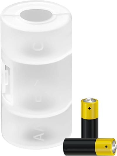 Batterij Adapter - Omvormer Houder - Apparaten Voeden - AA naar C/D Conversie - Compact Formaat - Transparant