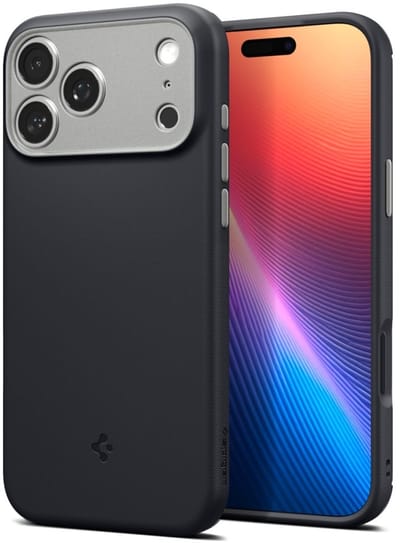 Spigen Nano Pop MagFit Hoesje Geschikt voor iPhone 17 Pro Max - Back Cover Compatibel met MagSafe - Zwart