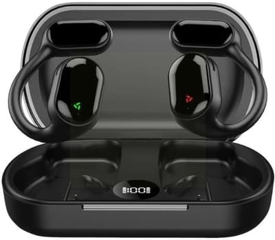 SNJY® Bone Conduction Headphone - Sporthoofdtelefoon Draadloos - Sport Oordopjes - Hardloop Oortjes - Zwart