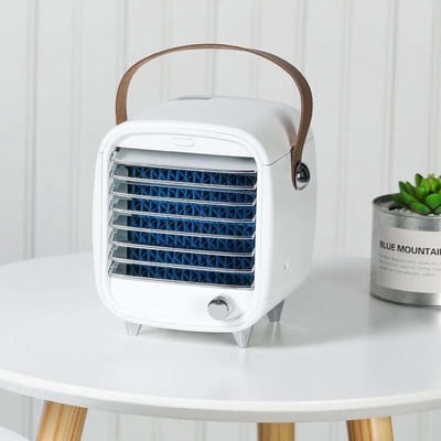 fan-Mini luchtkoeler, watergekoelde airconditioningventilator, kleine draagbare bureaukoelventilator