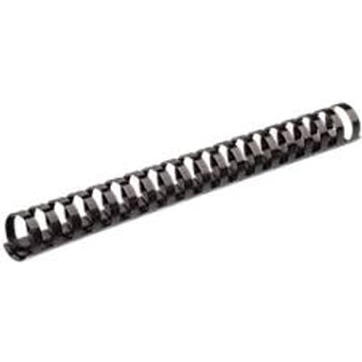 Fellowes plastic inbindruggen, formaat 14 mm, 100 stuks, voor inbindmachines plastic inbindrug zwart, 100