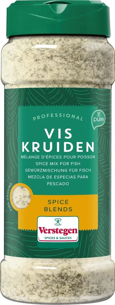 Verstegen - Vis kruiden fijn met zout - Pure - Strooibus medium - Kruiden & specerijen -