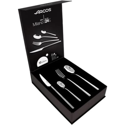 Couverts de Table - ARCOS - Milano - 24 stuks - Acier Inoxydable - Compatibel Lave-Vaisselle