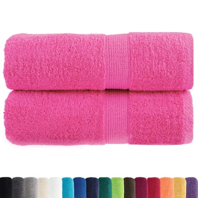 vidaXL - Gastendoekjes - SOLUND - 2 - st - 600 - g/m² - 30x50 - cm - roze