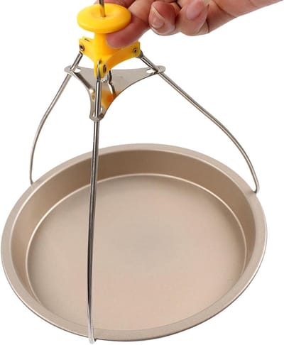 Hittebestendige Klem - Bordenhouder - Hete Gerechten Pakken - Ergonomisch Handvat - 22.5 cm - Willekeurige Kleur