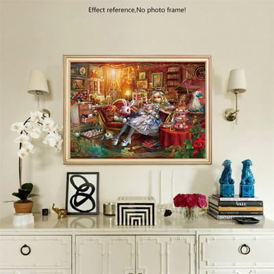 Handgemaakte Diamond Painting Cartoon meisje borduurpakketten Diamond borduurwerk steentjes 20X30CM brown