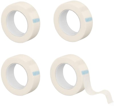 Plakband, microporeus en ademend medisch plakband, 1,25 cm x 9,1 m voor bevestiging en ondersteuning, zelfklevende gaasband en bandages