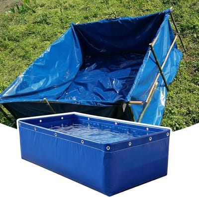 Opvouwbare Visvijver - Kweekzwembad Watertank - Vis Kweken - Zonder Frame - 200 x 100 x 120 cm - Zwart