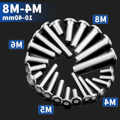 M4 × 10 mm 25 stuks platte kopschroeven roestvrij staal zilver | Linsenkopschroeven Torx, machineschroeven V2A, montageonderhoud, met schroevendraaier, bitmoersleutel