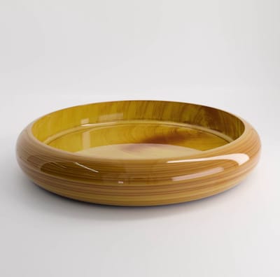 Sushi Oke - Serveerschaal - Lakwerk - Houten Kleur - 43.8x7.4cm