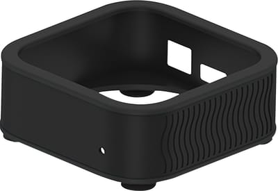DrPhone AT7 Siliconen Case - Beschermhoes – Geschikt Apple Tv 4K 2021 6th Gen – Antislip (zuignappen) – Anti-schok – Anti-kras – Zwart