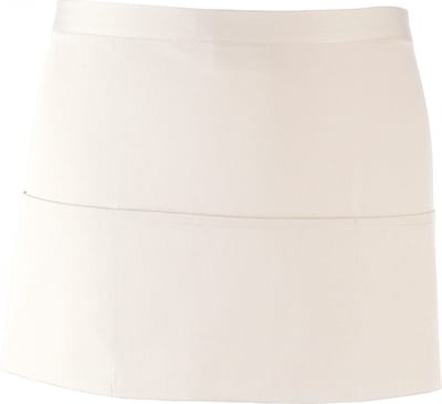 Schort/Tuniek/Werkblouse Unisex One Size Premier White 65% Polyester, 35% Katoen
